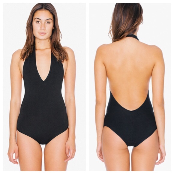 black halter bodysuit